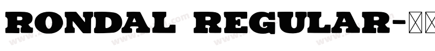 Rondal Regular字体转换